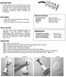 1WT_RM_FLSH_10cm_2w: Flush mount 1-Wire Temperature sensor